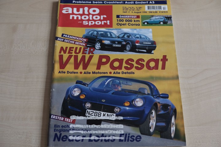 Deckblatt Auto Motor und Sport (17/1996)